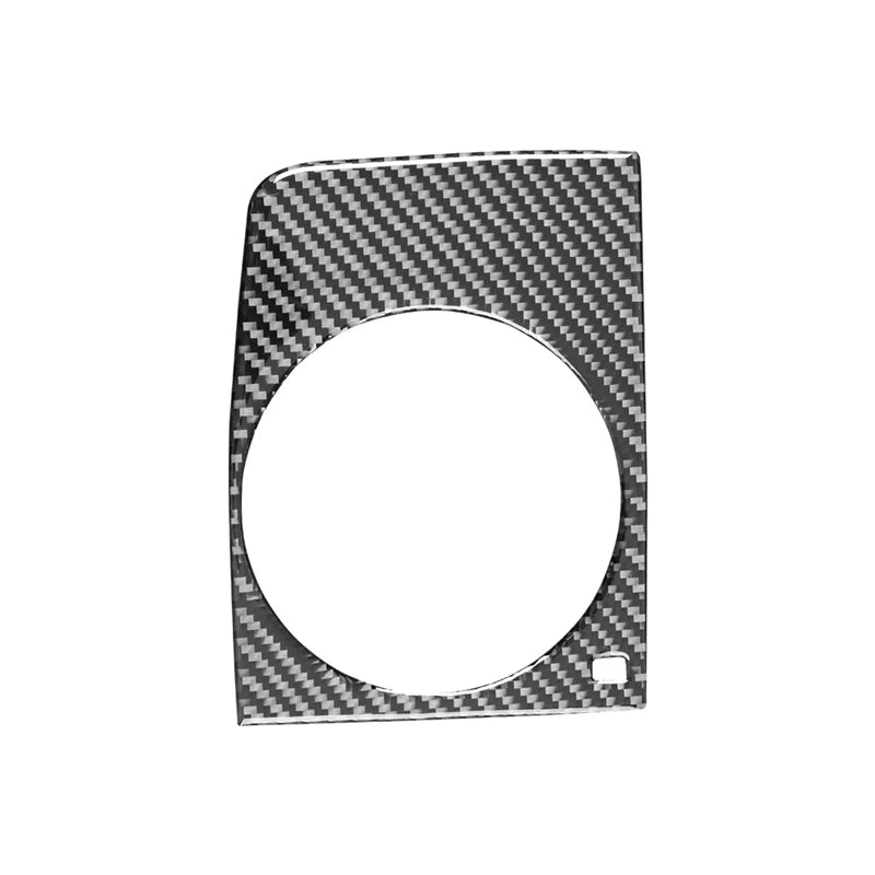 Reposabrazos central de fibra de carbono para Audi Q7 2007-2015, decoración para portavasos, pegatina, marco embellecedor