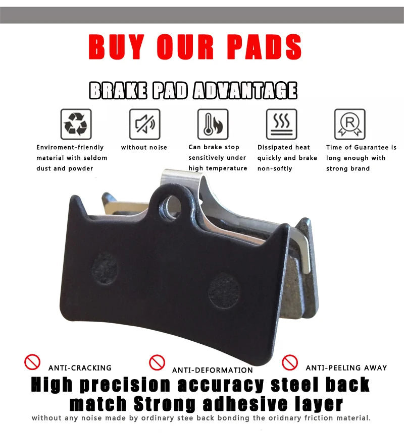 Bicycle Brake Pads,For Hope ,Tech,Evo,V4,Caliper,Hydraulic,Semi - Metallic,Mountain,Cycling,BIKE,part