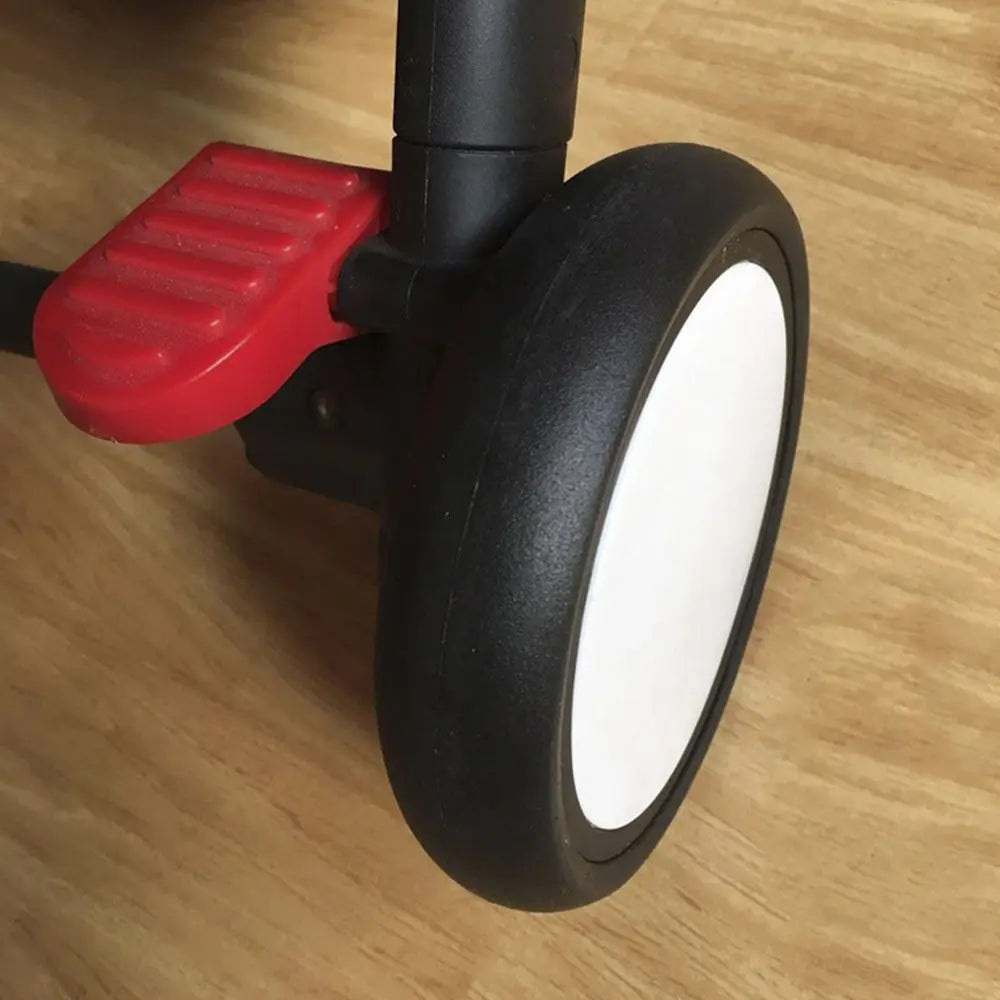 Accessories Trolley Wheel Bracket Front Rear Wheels PU Tyre Side Cover Wheel Axle  Accessories Screw Clip Type Stroller Wheels