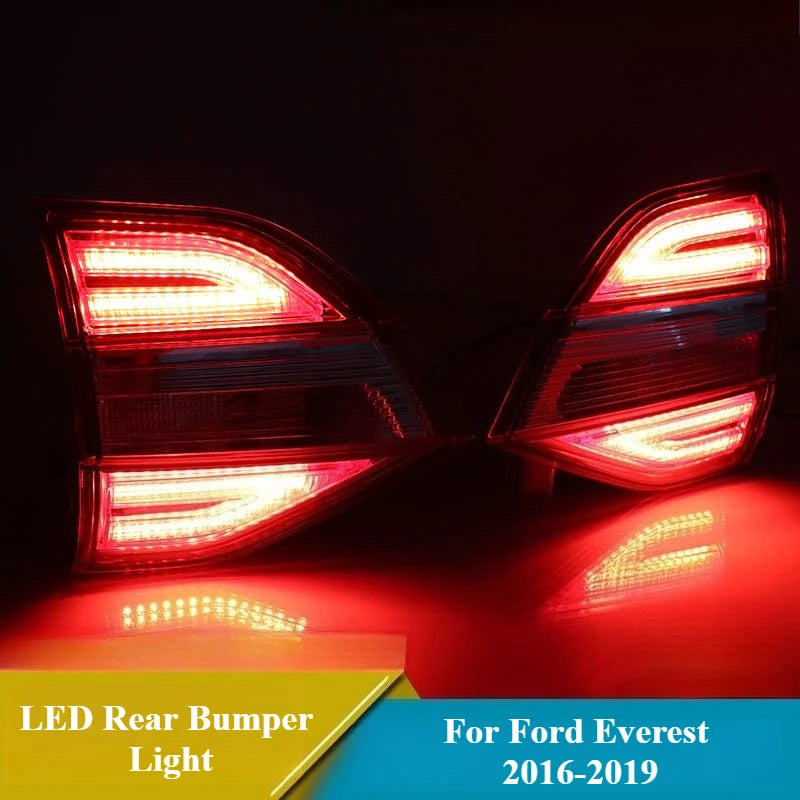 Car LED 12V Taillights for Ford Everest 2016 2017 2018 2019 Auto Rear Running Lamp Brake Reverse Dynamic Turn Signal Tail Lamp
