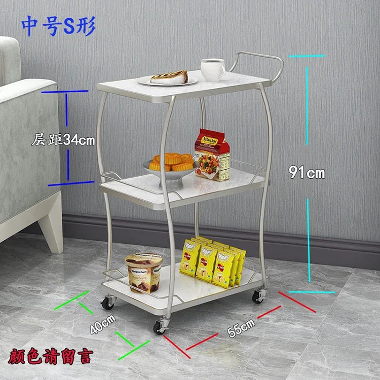 Barber Equipment Trolley Multi-purpose Cart Wheels Cosmetic Helper Hairdressing Salon Auxiliary Carro Belleza Medical Furniture