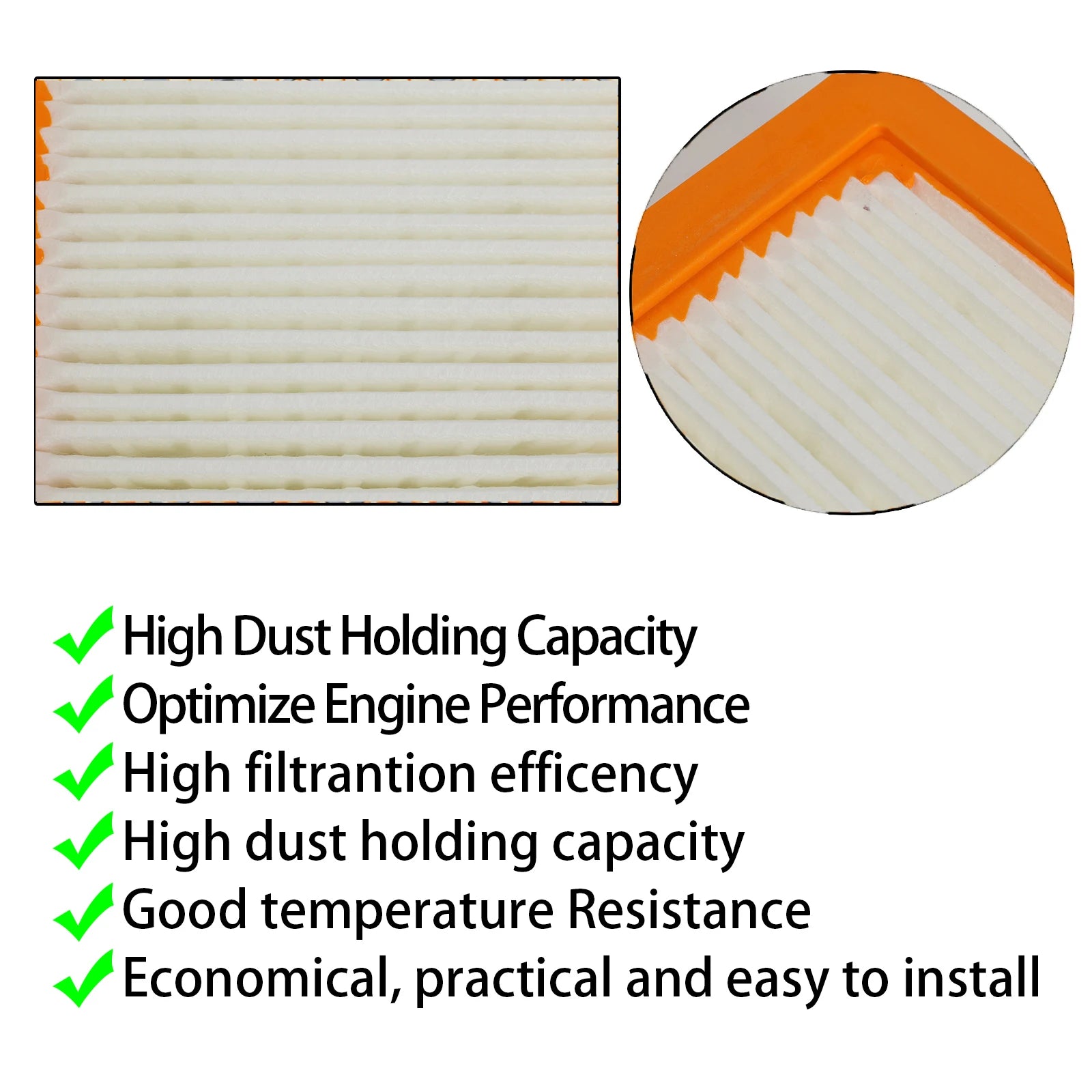 Engine Air Filter Increased Acceleration Replace For Chevrolet Equinox & GMC Terrain 2018 2019 2020 2021 2022 2023 2024 23279657