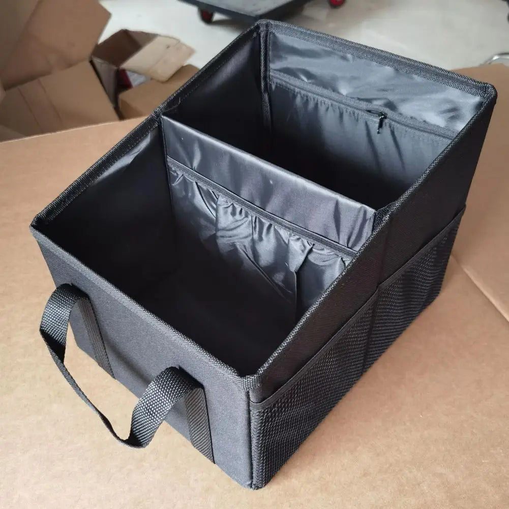 Foldable Car Trunk Organizer Multi Pocket Large Trunk Storage Organizer Box Save Space Car Seat Organizer Car Trunk Storage Box
