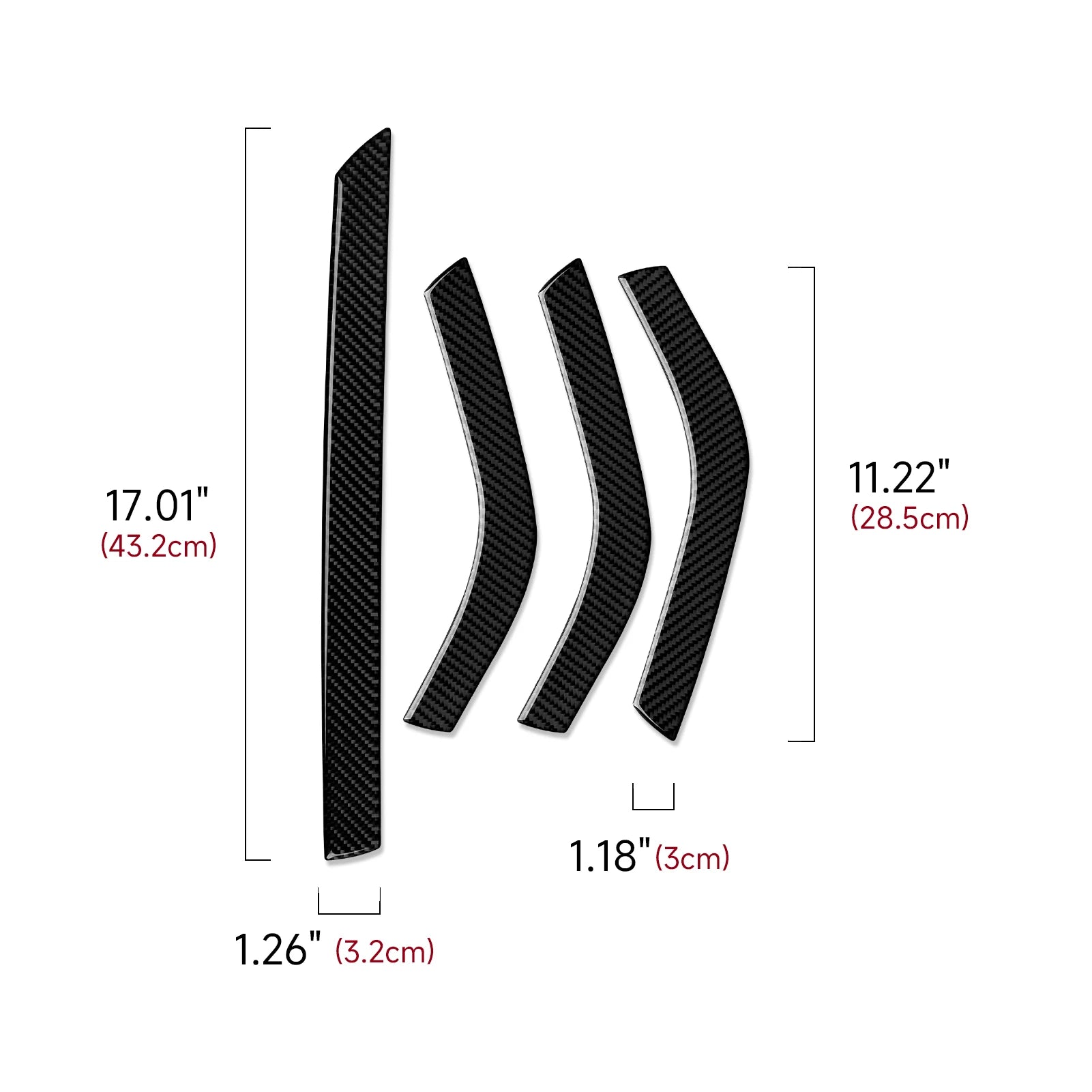 For Seat Altea Toledo (2004-2015) Trim Accessories, Carbon Fiber Interior Sticker, Car Door Armrest Panel Decoration Strip.