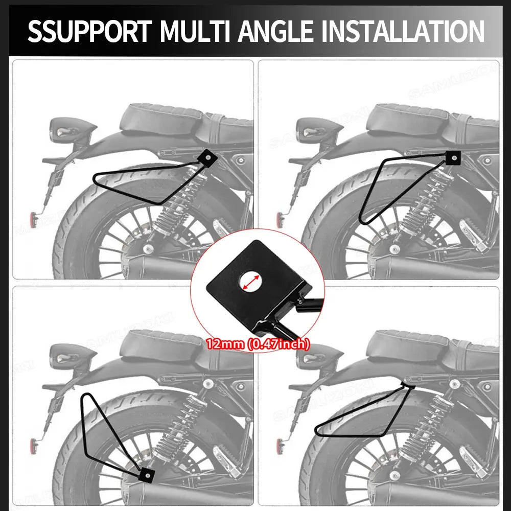 Motorcycle Accessories Saddlebag Mount Bracket Bag Saddlebag Mount Brackets Universal For HONDA KTM YAMAHA KAWASAKI Motocross