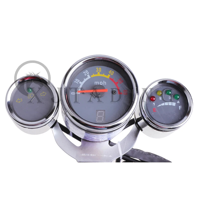 Motorcycle 3 instrument assembly speedometer gear headlight turn For Electric Scooter ATV Go kart Buggy Quad Dirt Bike parts