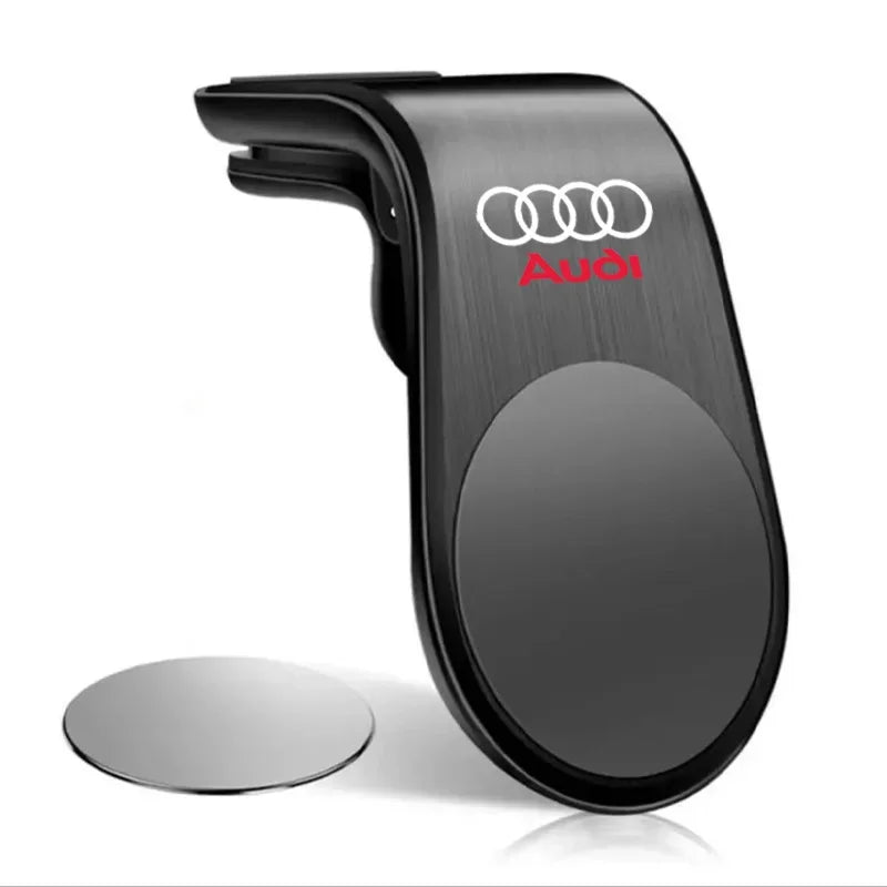 Magnetic Car Phone Holder Metal Stand Accessories For Audi Sline RS A3 A4 A6 A5 Q5 A1 Q7 Q3 Q2 Q8 A7 A8 TT S1 SQ5 RSQ3 RSQ8