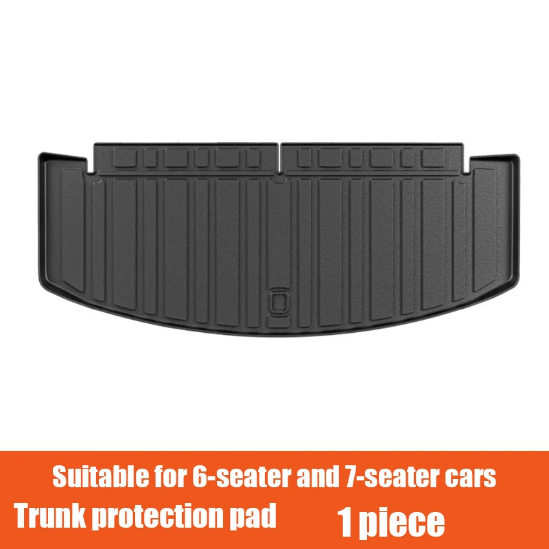 Car trunk protection pad rear seat backrest pad suitable for 5-seater 6-seater 7-seater For Hyundai Santa Fe MX5 2024 2025 2026