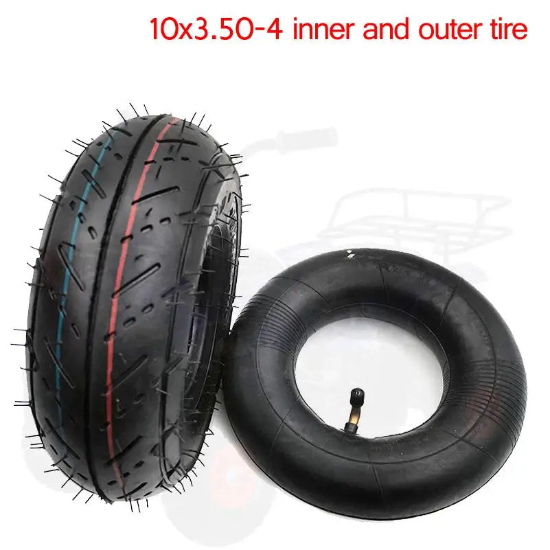 10x3.50-4 Inner Outer Tyre Thickened  Pneumatic Tire for Electric Scooter Tiger Cart Accessories