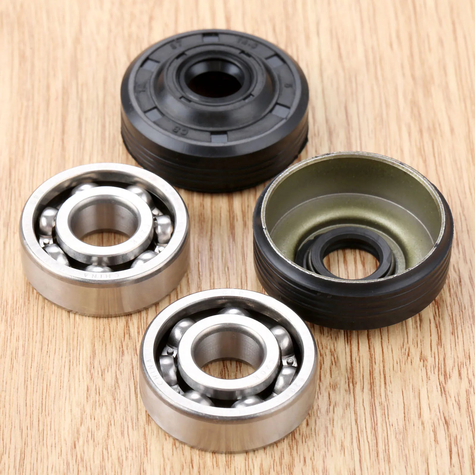 2 Pcs Oil Seal Crankshaft Main Bearing Kit for Husqvarnas 36 41 136 137 141 142 Chainsaw Parts Garden Power Tools