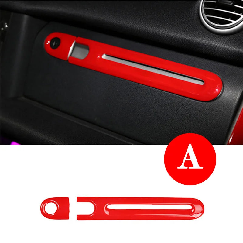 Car ABS Plastic Decorative Cover Red Modification Products For Mercedes Smart 451 Fortwo Interior Sticker Styling Accessories