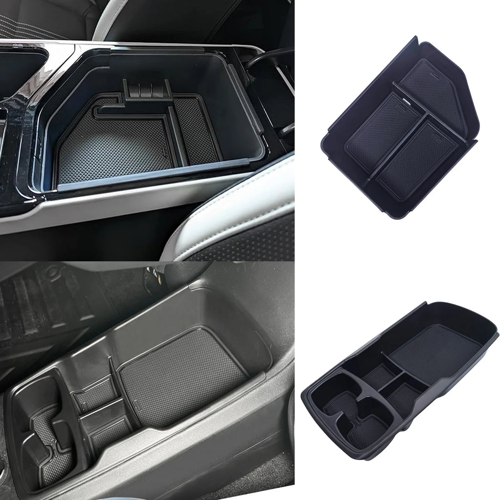 Car Armrest Box For KIA EV6 EV6 2023 2024 2025 Center Console Organizer Tray Armrest Box Car Phone Holder Box Accessories