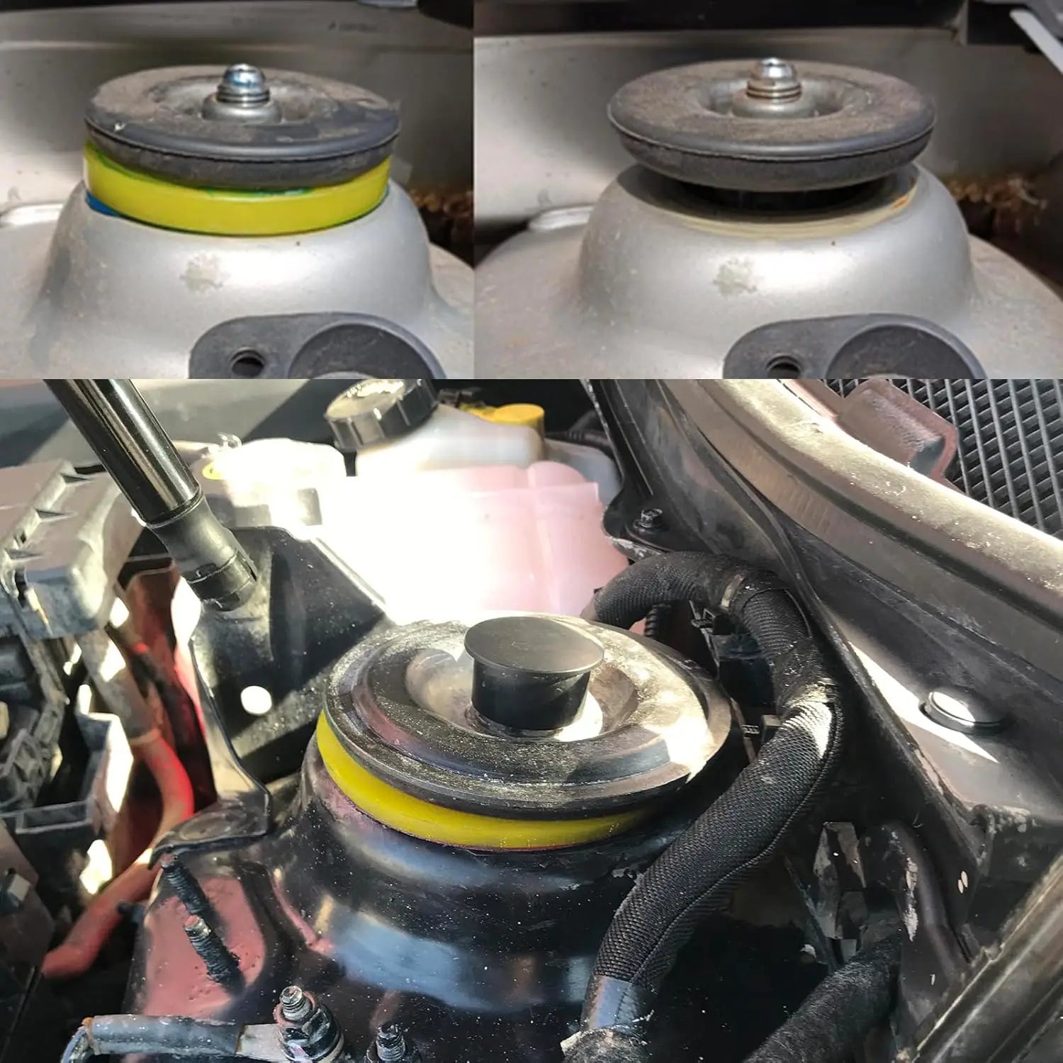 2Pcs Car Engine Strut Top Mount Tower Suspension Steering Shock-Absorbing Bearing Washer Automobile Engine Shock Parts