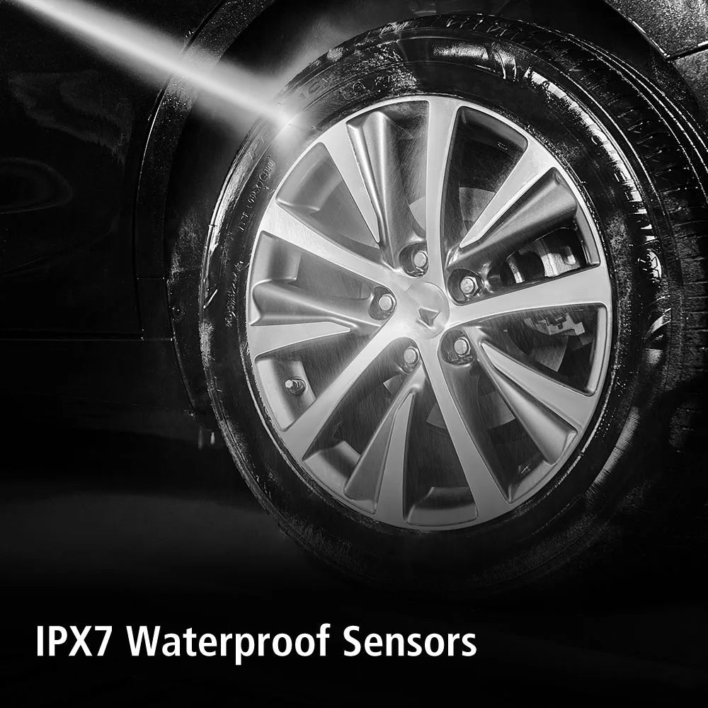 Tire Pressure Monitoring System Digital LCD Display Solar/USB Powered Car TPMS Auto Security Alarm Systems