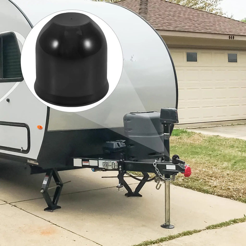 Black Plastic Trailer Cap Cover Water Resistant Hitch Cover For Truck Tow Hitch Accessories Durable Tow Hitch Covers