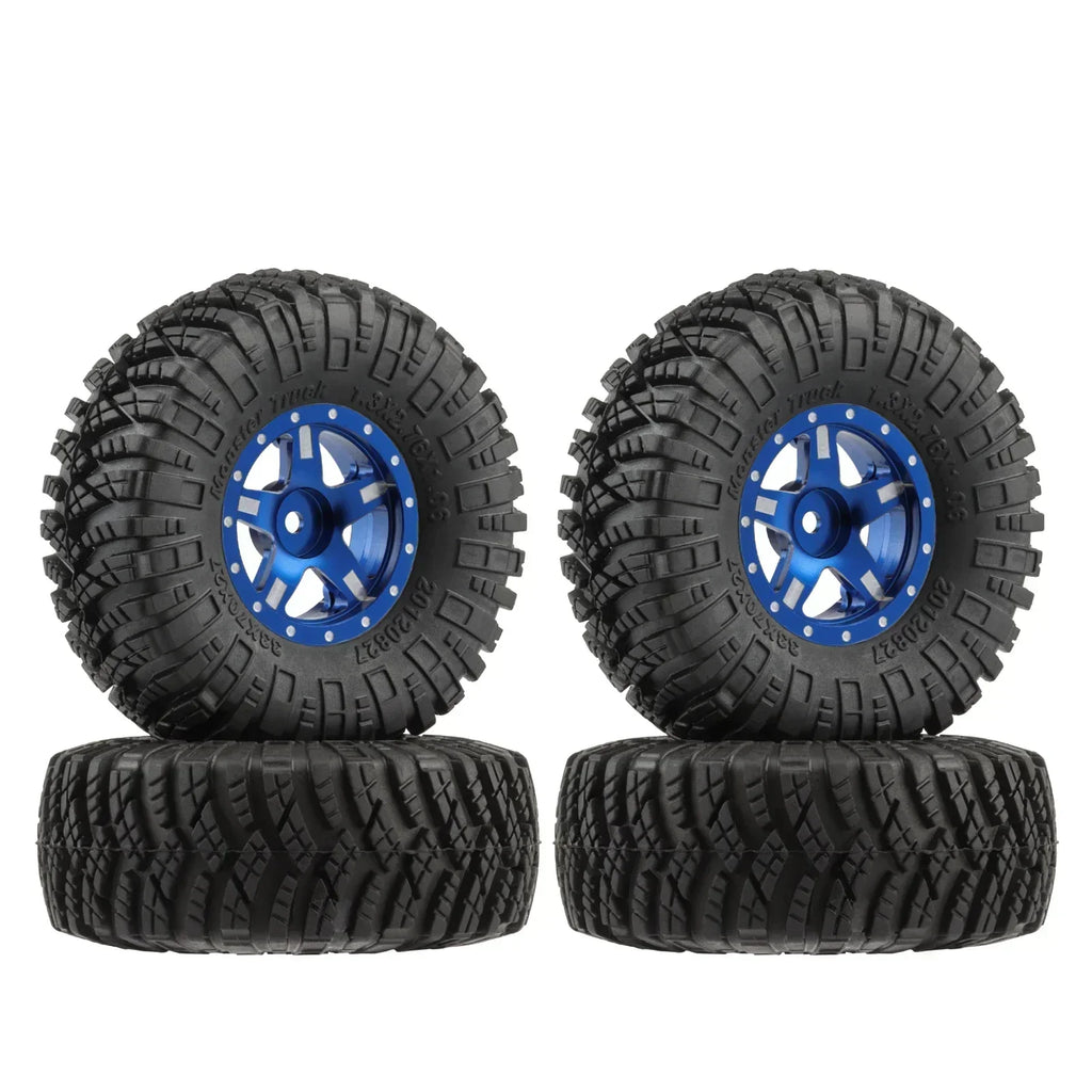 4PCS 1.3" Wheel tires 70*27mm Mud Terrain Tyre for 1/18 TRX4M 1/24 SCX24 RC Crawler Car