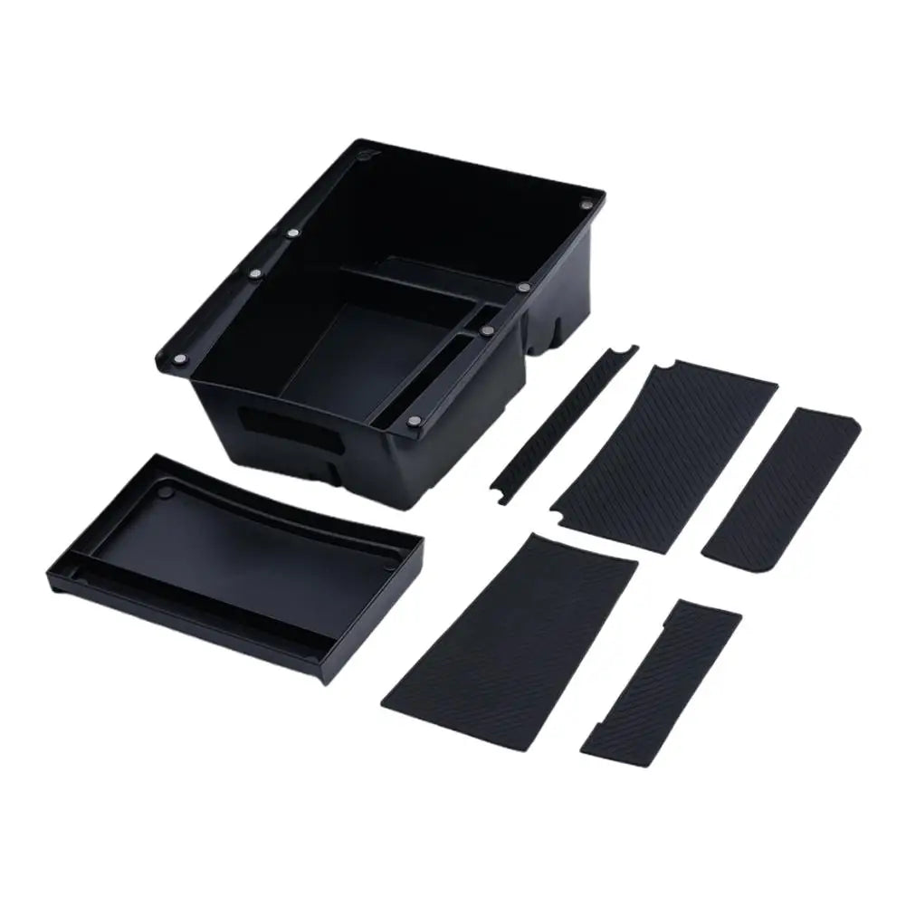 For Kia EV3 Armrest Under Storage Box Organizer Holder Tray Car Central Card Coin Stowing Tidying Car interior Accessories