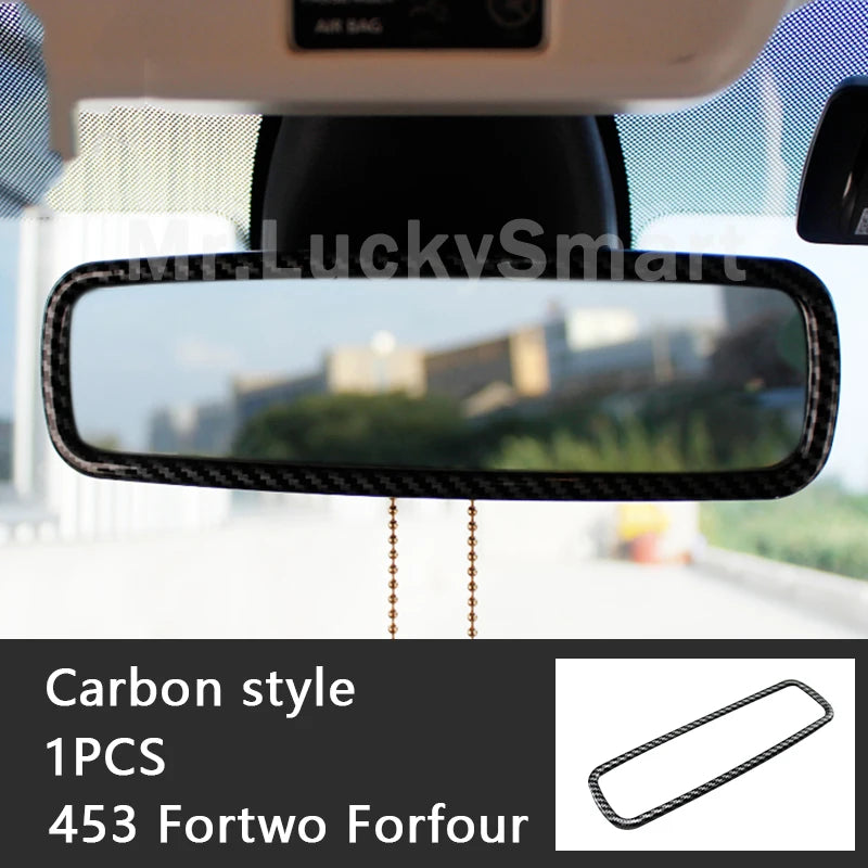 Carbon Car Interior Decoration Accessories ABS Protection Modification Sticker For Smart 453 Fortwo Forfour Car Exterior Styling