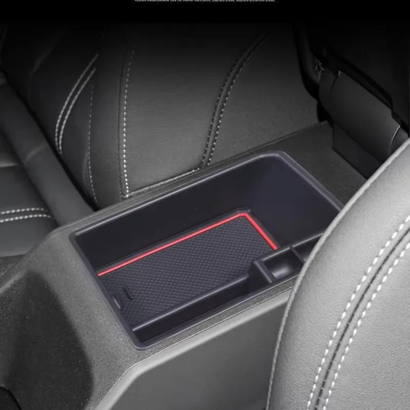 Car Interior Organizer Storage Box Armrest Central Console Tidy Stowing For Audi Q e-tron/Q5 2022-2024 Auto Accessories ﻿