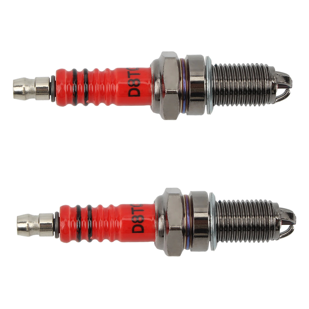 Motorcycle Racing Spark Plug 3 Triple Electrode D8TC For GY6 CG 50 70 110 125 150CC Atv Scooter Motocross Ignition Modifications