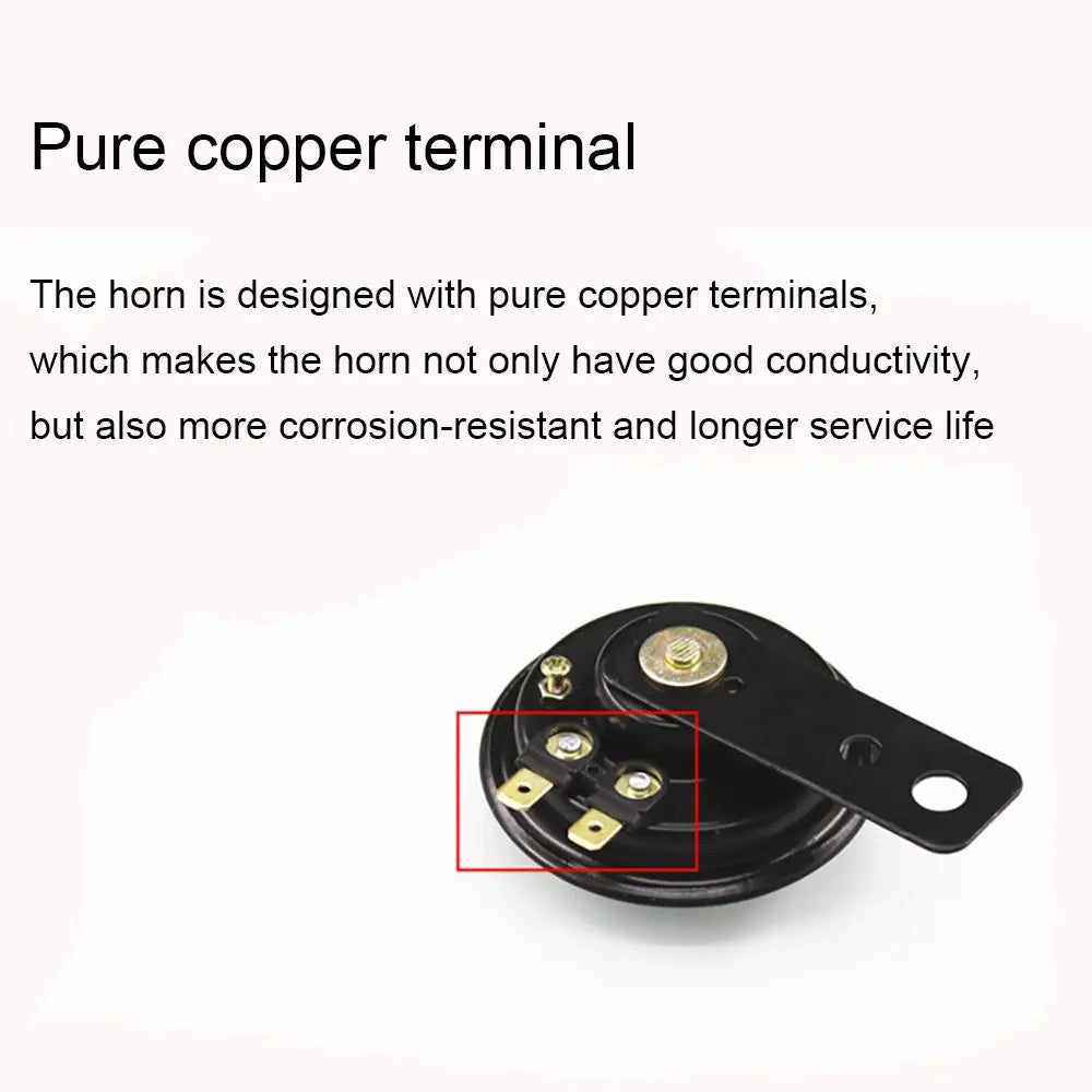 12V/48V/60V Waterproof Motorcycle Scooter Electric Vehicle Horn E-Bike Loudspeaker Super Loudly Refitting Parts