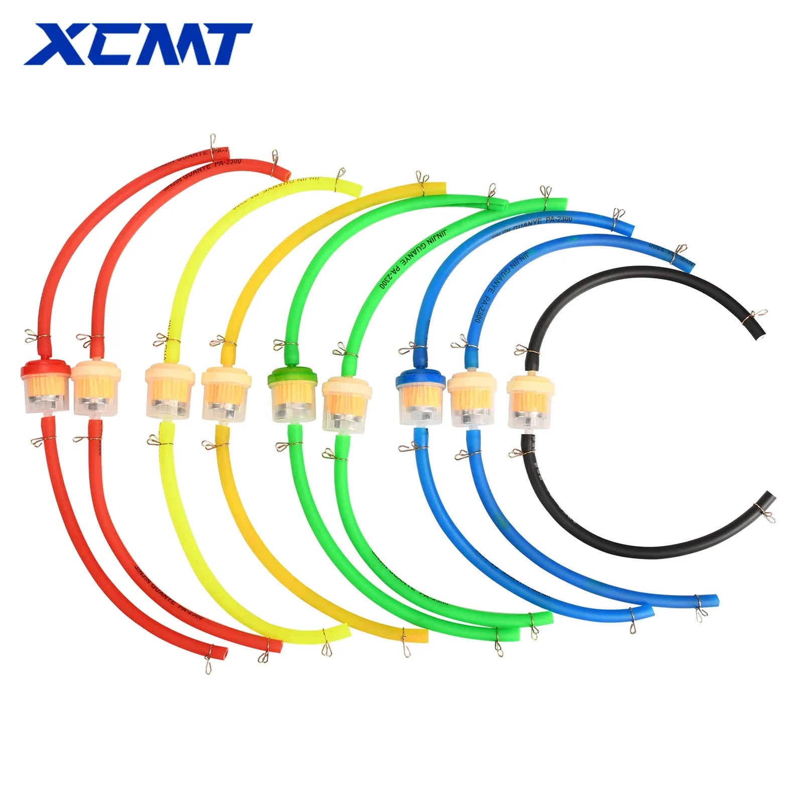 Motorcycle Universal Gas Fuel Filters and Fuel Pipe For 49cc 50cc 110cc 125cc Motocross Dirt Pit Bike Moped Scooter ATV Go Kart