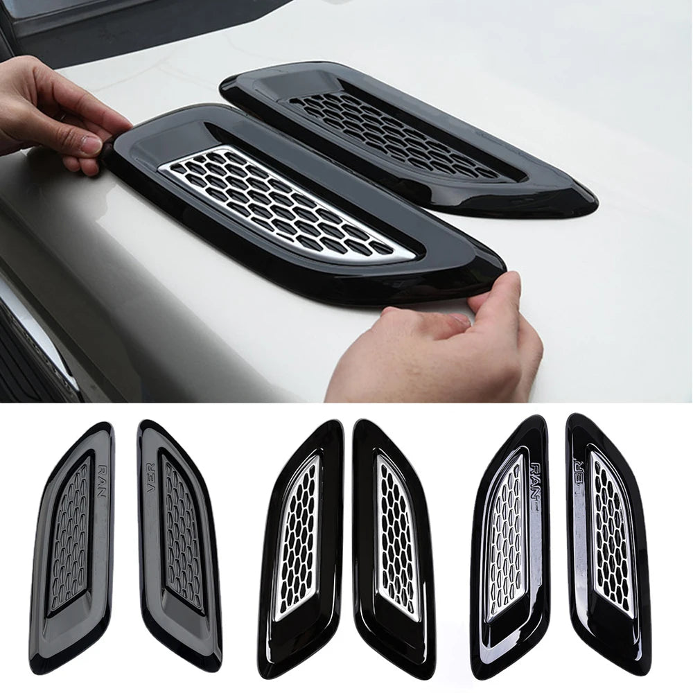 Car Exterior Hood Air Vent Outlet Wing Trim for Land Rover Range Rover Evoque 2012 2013 2014 2015 2016-2018 Car Accessories