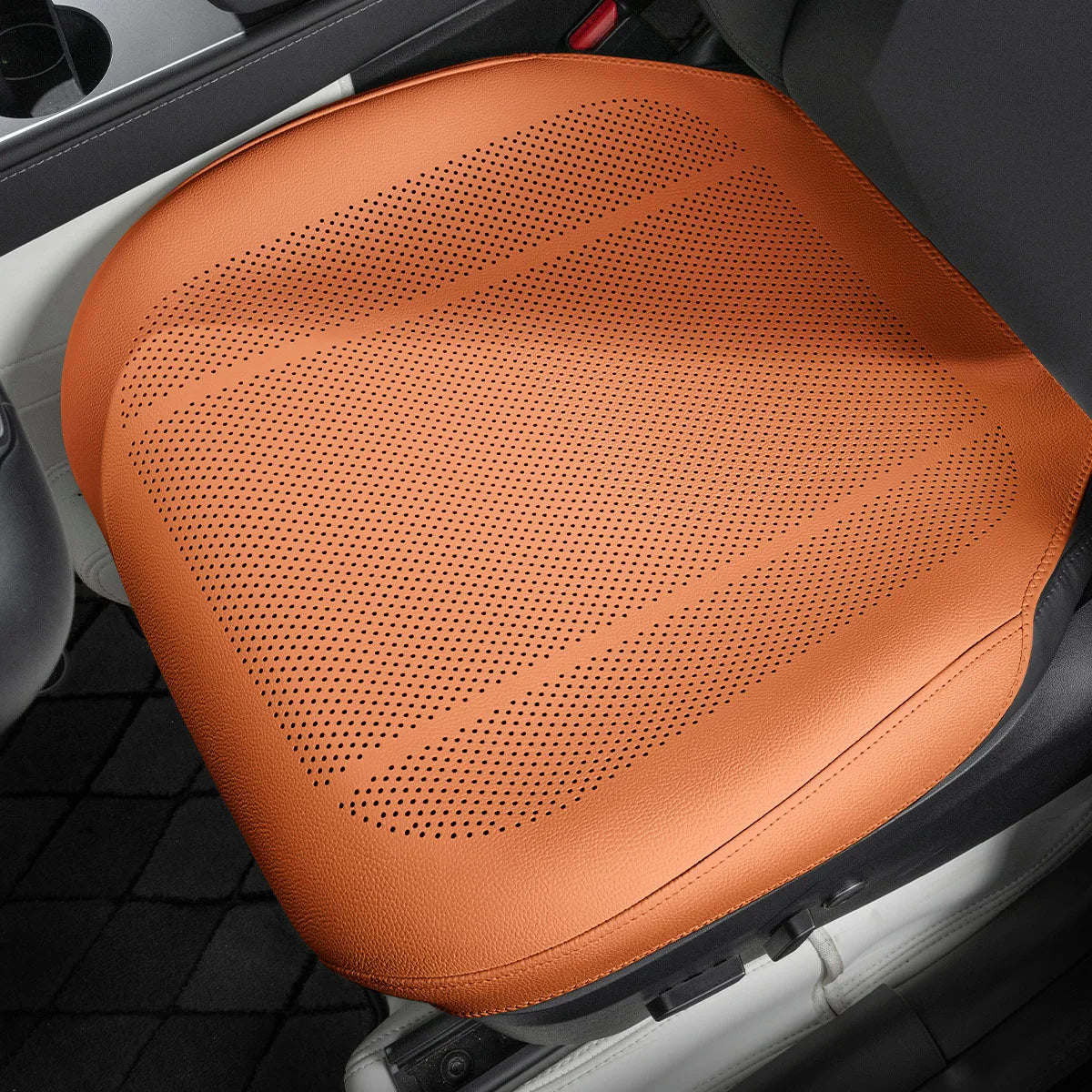 Leather Car Seat Cover Universal Front Seat Protection Cushion For KIA RIO Sorento K3 K4 K5 K7 K9 Opirus Sportage R Ceed Stinger
