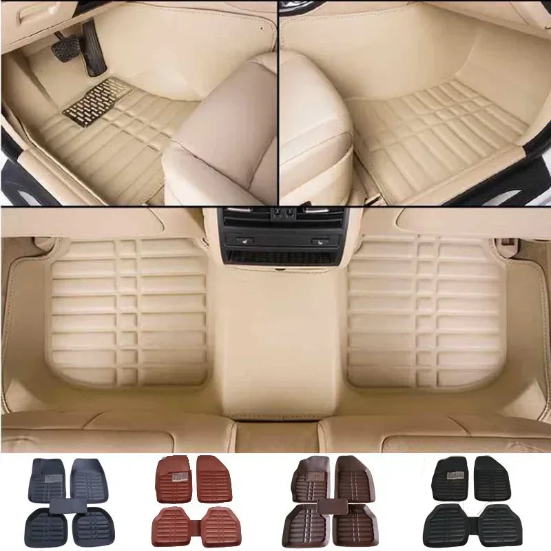 5pcs AutoFloor MatsFoot Rugs Carpets Car StylingFor Duster Premium Full Set Carpet FloorCreasing MarksMat LeatherCar Accessories