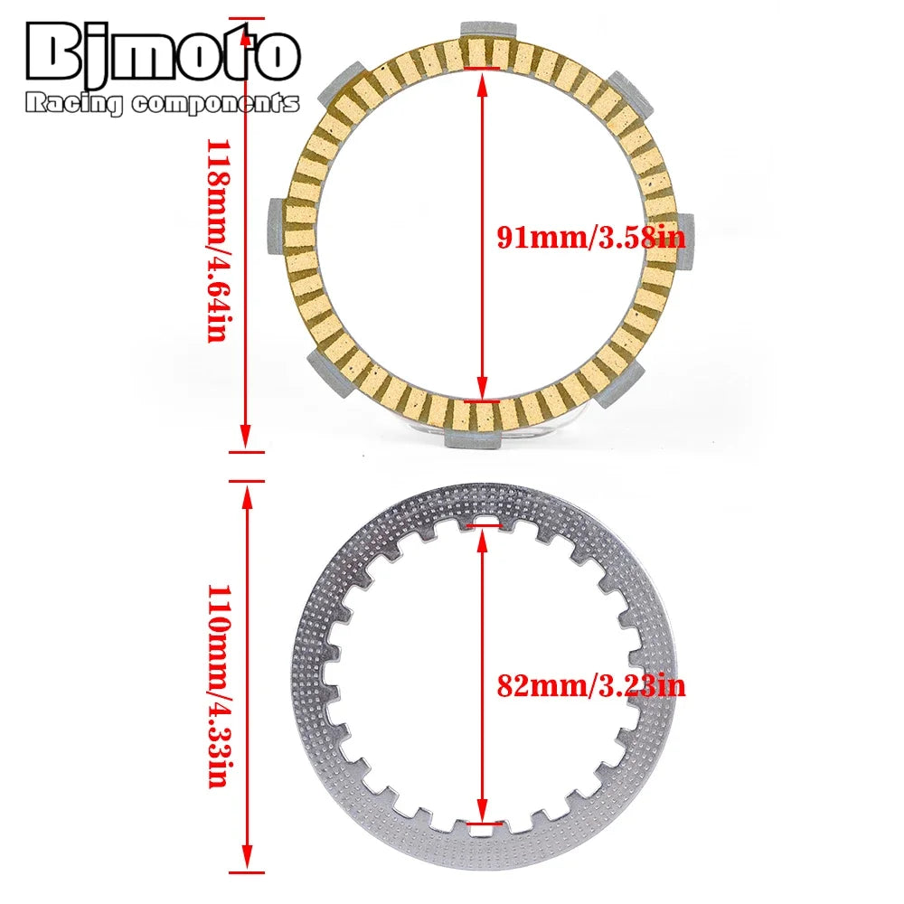 Motorcycle Engine Parts Clutch Friction Plate Pressure Plate For Honda CB50J CRF80F XL75 XL80S XR75 XR80 XR80R MB50 TLM50F
