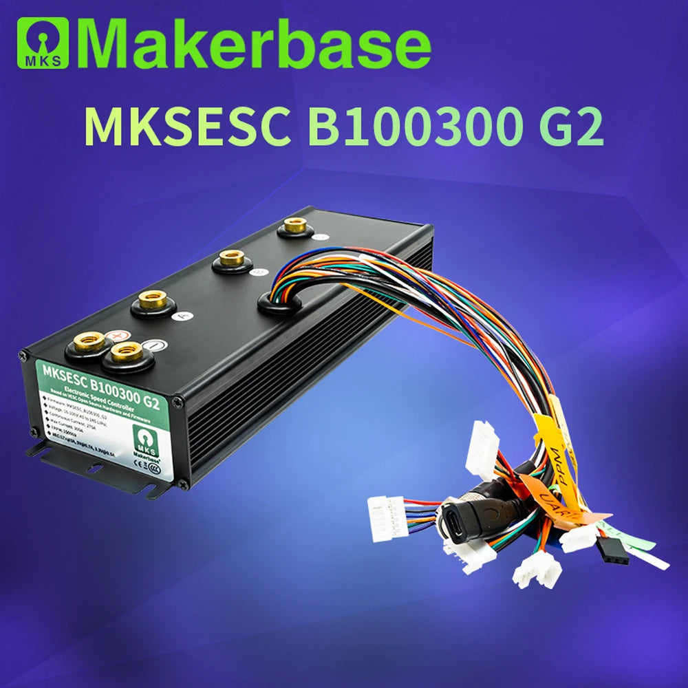 Makerbase Electric Vehicle Controller 100V 300A VESC Benjamin ESC Light Motorcycle Skateboard Accessories