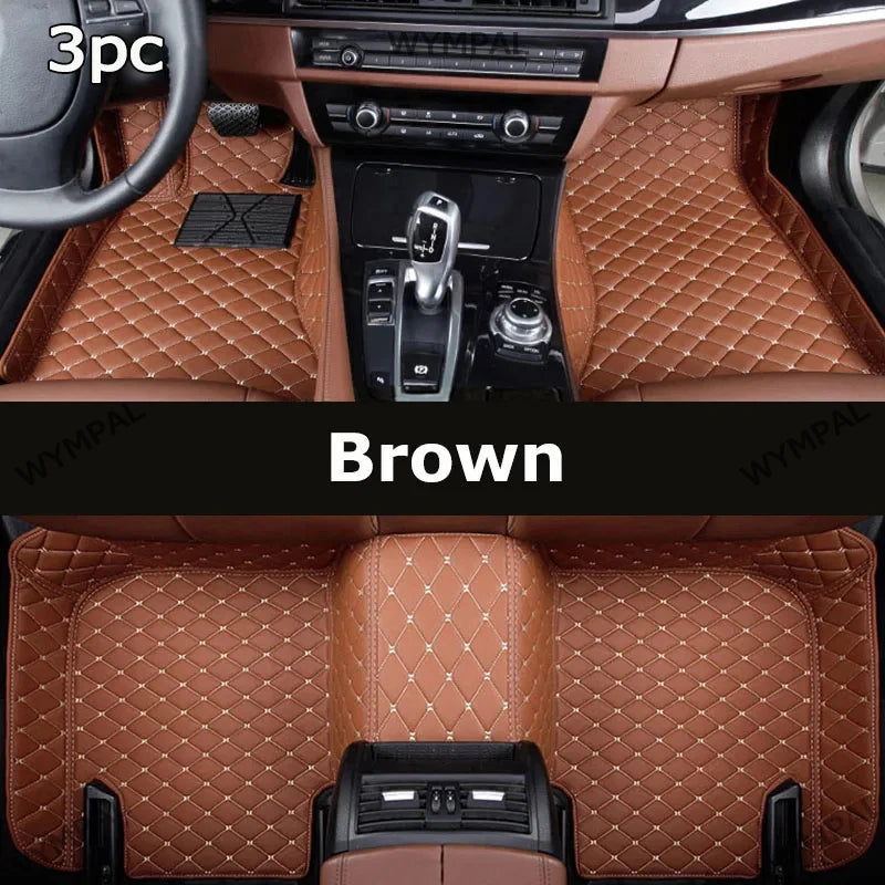 Car Floor Mats For Audi A4 Avant B5 B6 B7 8D 8E 8H 1995~2008 Luxury Leather Rug Anti Dirt Pad Auto Mat Full Set Car Accessories