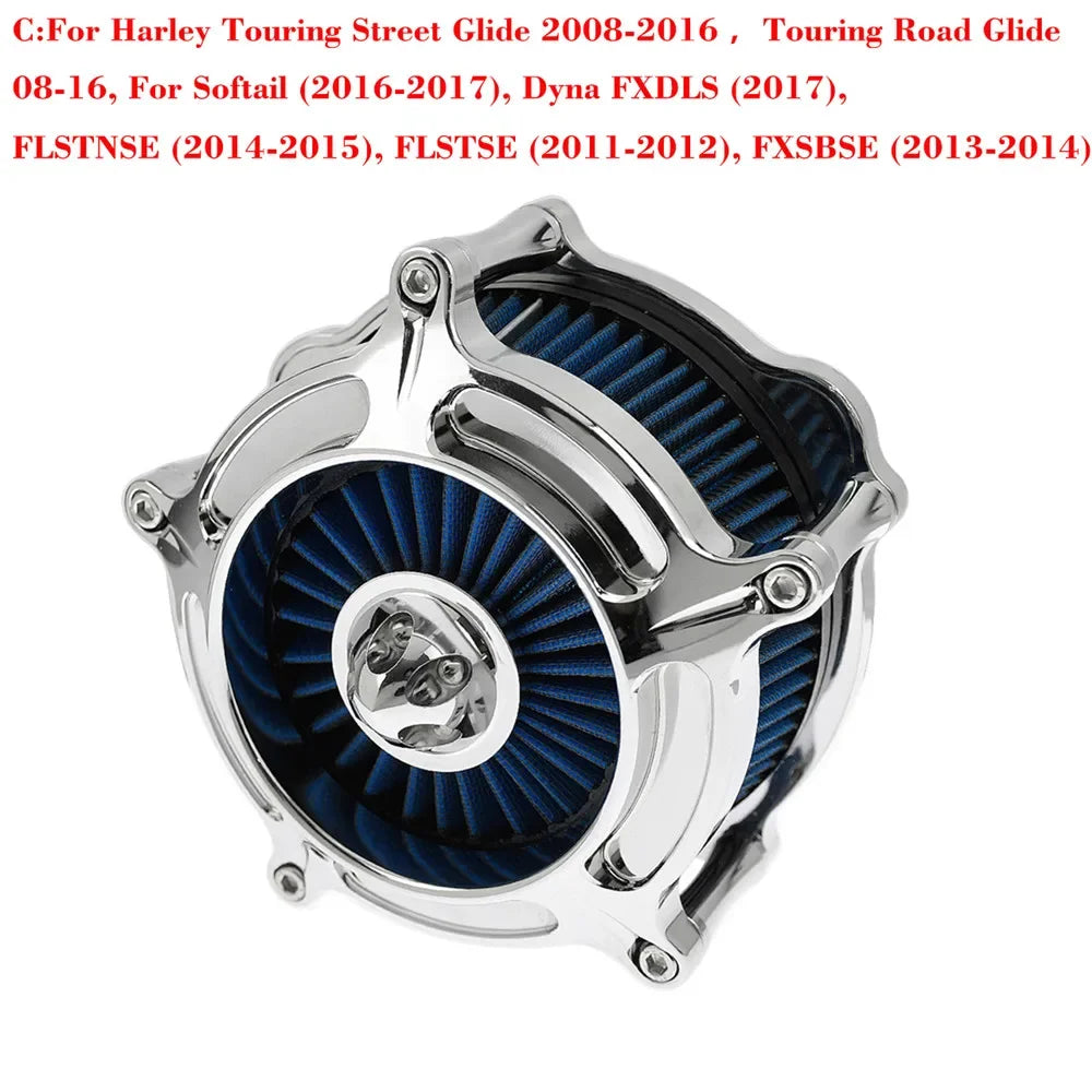 Motorcycle Air Cleaner Intake Filter For Harley Sportster 883 1200 XL Iron Touring Road King Street Glide Softail Dyna Fatboy
