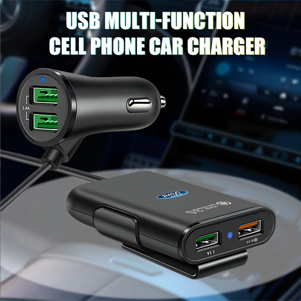 Car charger 25W QC3.0 PD Dual Line Fast Charging Car-Charger For Phone Quick Charge Type C Charger For Mustang Fiesta ST ford