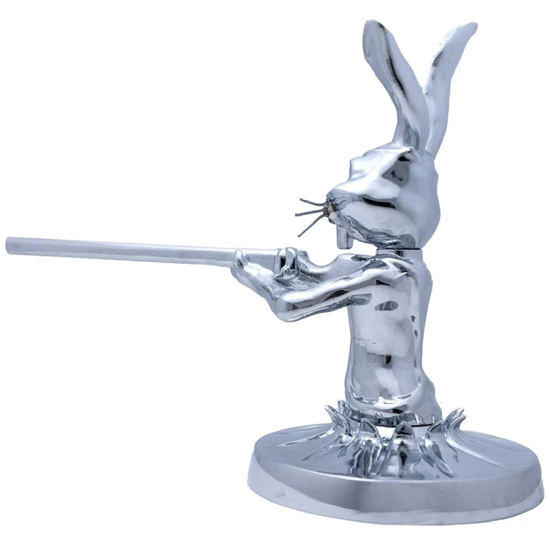 Universal Shotgun Rabbit Hood Ornament - SEMITRUCK & Car Decorative Metal Accessory