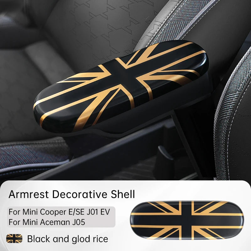 Car Central Control Armrest Decorative Protective Shell For Mini Electric Cooper E/SE J01 EV J05 Aceman Car Interior Accessories