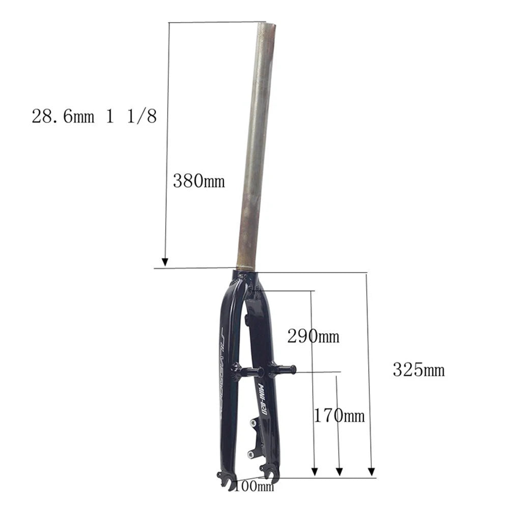 Front Fork 20 Inch 406/451 Small Wheel Bicycle V-brake/disc Brake Aluminum Alloy Hard Fork Folding Bicycle Accessories