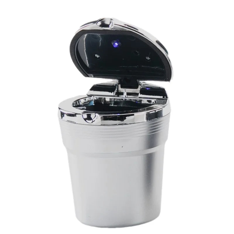 Car Ashtray Universal Car Accessories Interior With Led Lights Cover Creative Personality Covered Inside Multi-Function Supplies