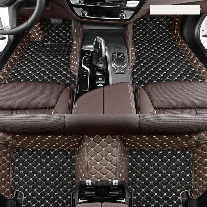 Car Floor Mats For Audi A6 C6 4F 2004~2011 Carpet Luxury Leather Mat Durable Rug Auto Interior Parts Car Accessories
