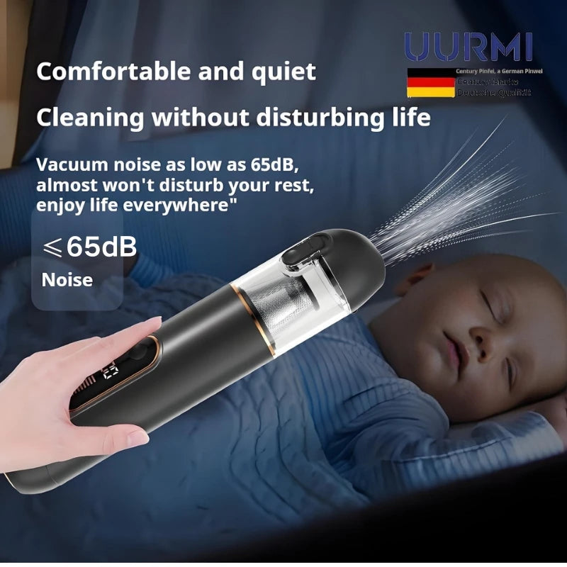 Cordless Vacuum 13000Pa 4-in-1 with LCD Display, One-Touch Empty, Super Suction for Car Home Office, Blow Function