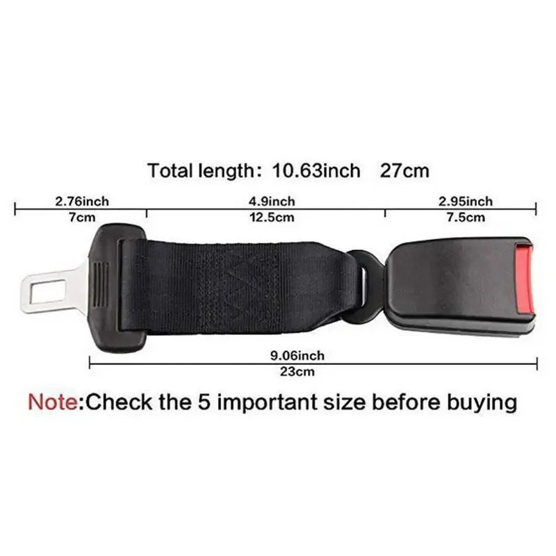 Car Safety Belt 23CM Seat Belt Accessoire Ceinture De Sécurité  Plug Buckle Clip Adjustable Extender Child Para Auto Lengthening