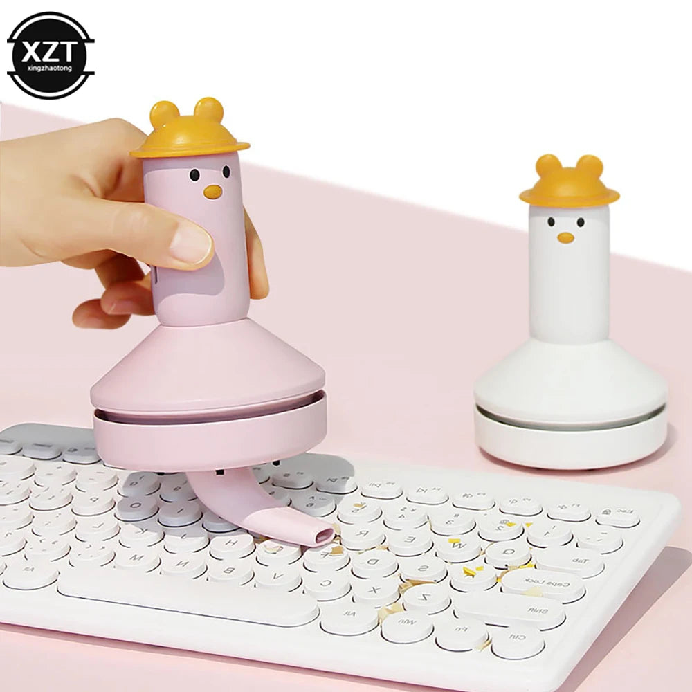 Cute Cartoon USB Portable Car Vacuum Cleaner Mini Portable Desktop Wireless Cleaner Handheld Powerful Electric Vacuum Cleaner