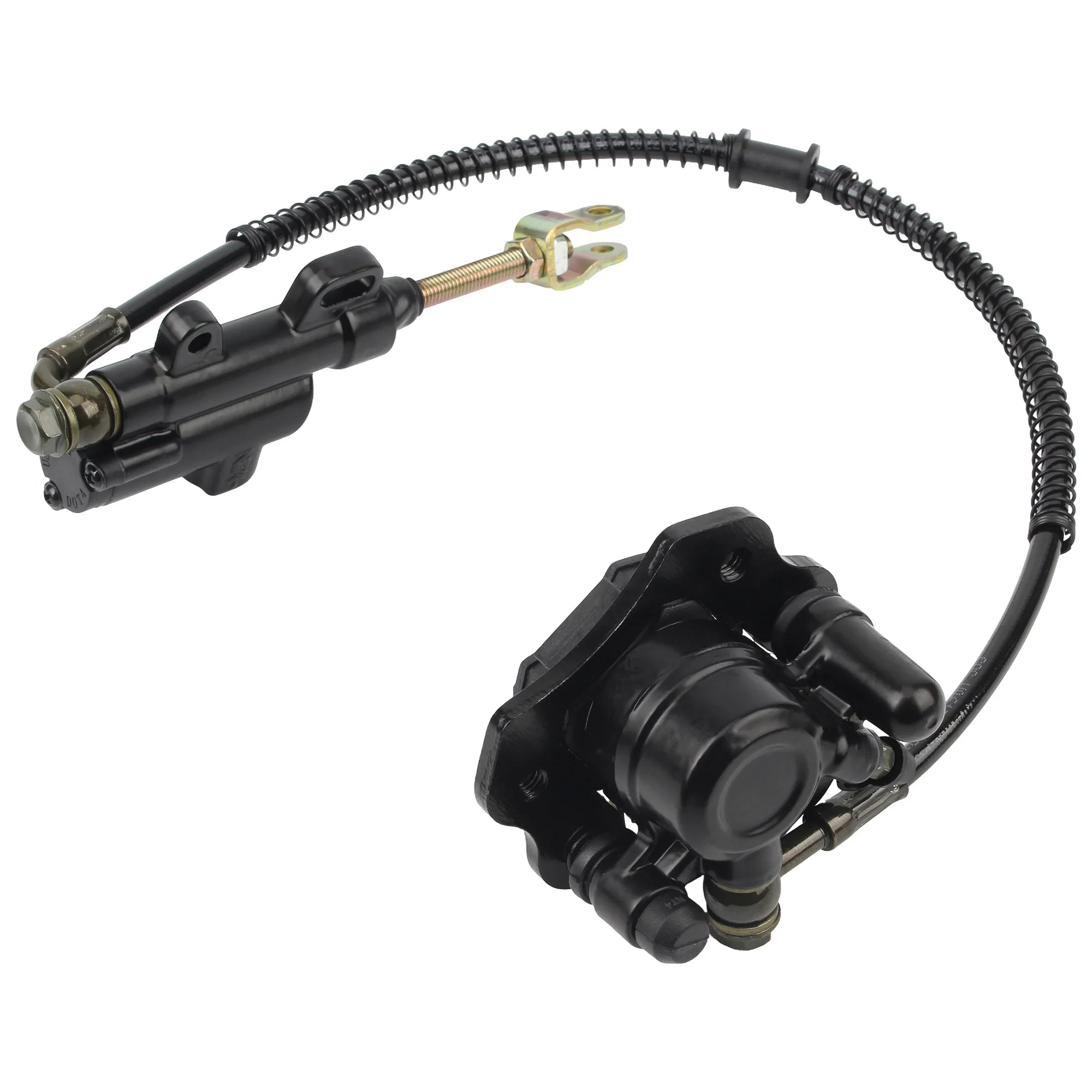 Motorcycle Rear Disc Brake Calipers With Brake Pump Brake Pads Set for 50cc 90cc 110cc 125cc ATV Buggy Karting Quad Bike Parts