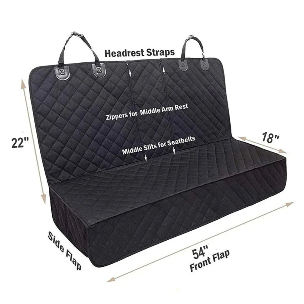 Car Dog Seat Cover for Back Seat Waterproof Auto Rear Pet Seat Protector Mat Nonslip Universal Safety Carrier For Outing Dogs