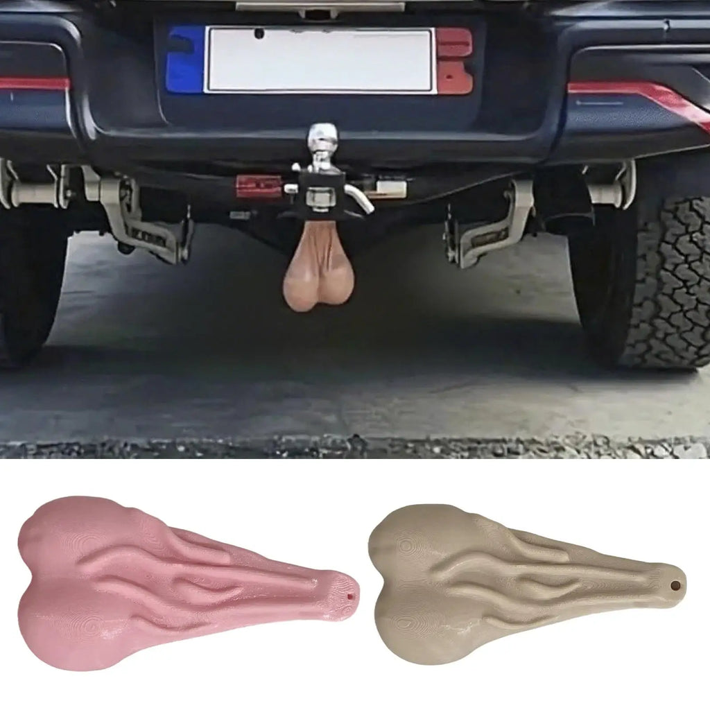 Truck Balls Hitch Covers Funny Bumper Ornament Decorative Trailer Hitch Covers Gift for Men Husband Prank Automotive Accessories