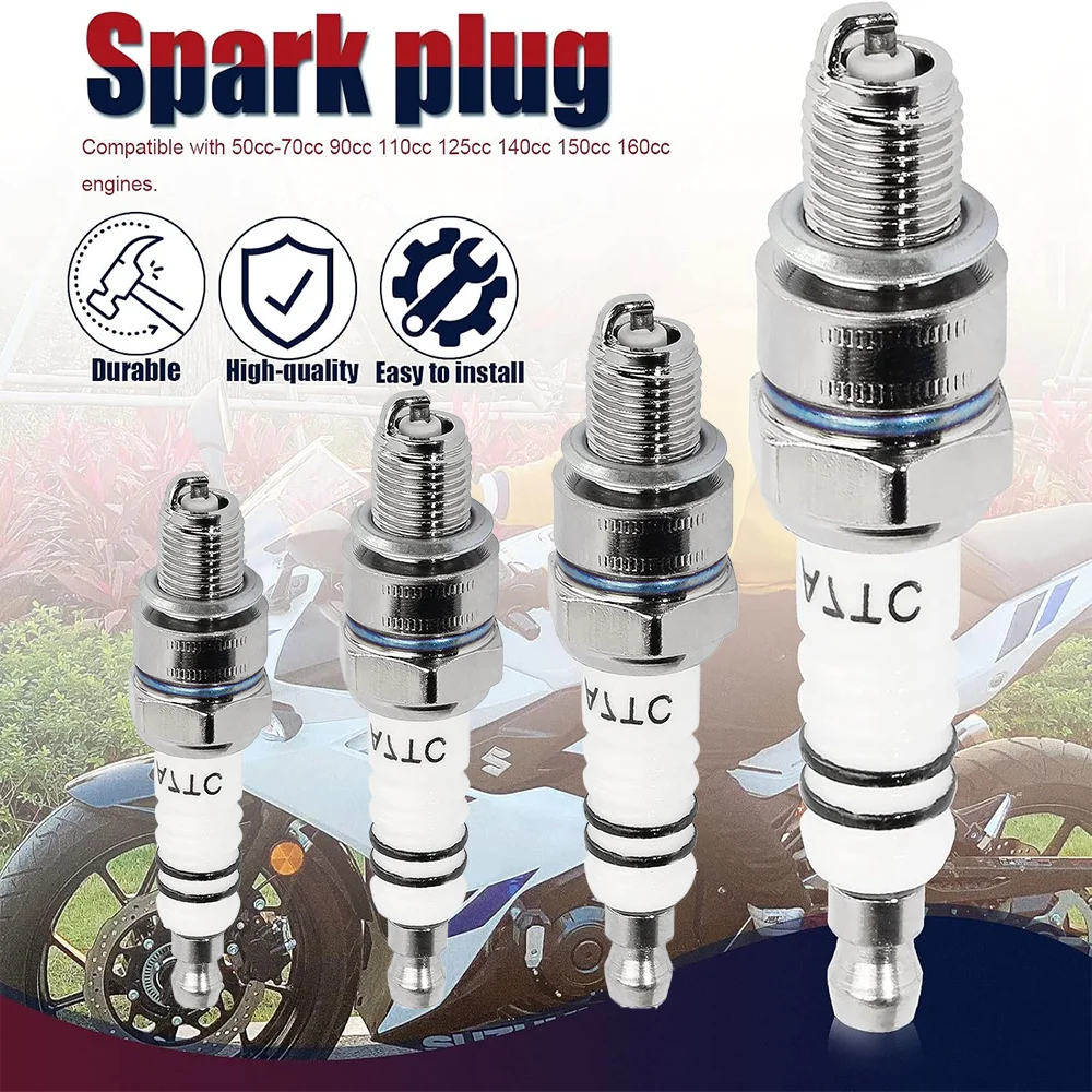 Spark Plug A7TC For GY6 50cc-150cc ATV Scooter Pit Dirt Pocket Bike Moped Go Kart Quad Buggy TaoTao Buyang Roketa Sunl Baja