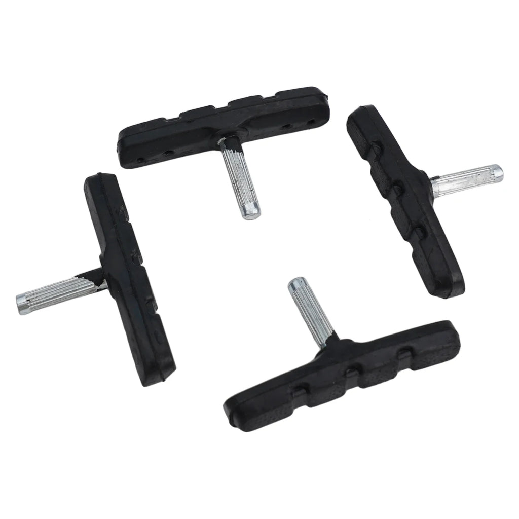 Pastillas de freno para bicicleta, kit de frenos, pastillas de freno de goma para bicicleta de carretera y montaña, zapatas con tuercas hexagonales, herramientas y calzas