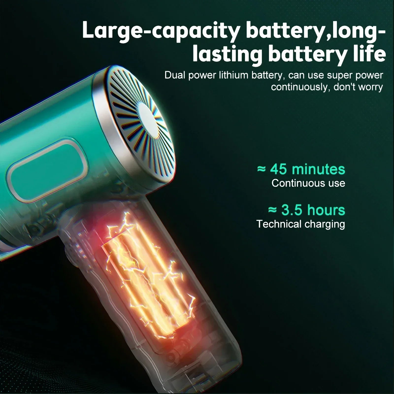 Wireless Portable Handheld Car Vacuum Cleaner Rechargeable USB Large Suction Mini Blower for Car Household Use