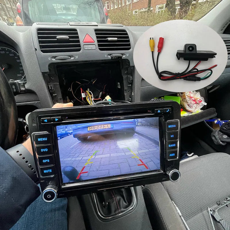 Rear View Camera Accessories For VW Golf 5 Golf V mk5  2003 2004 2005 2006 2007 2008 License Plate Lamp with HD Night Vision