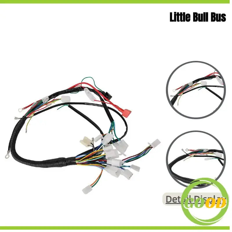Motorcycle assembly line vehicle wiring harness suitable for off-road vehicles and four-wheel kart wiring harness accessories